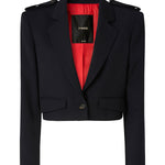 Giacca cropped con alamari<BR/> 107715 A3MSG03 PINKO 
