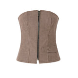 Top bustier con zip 107717 A3MQCY4 PINKO 