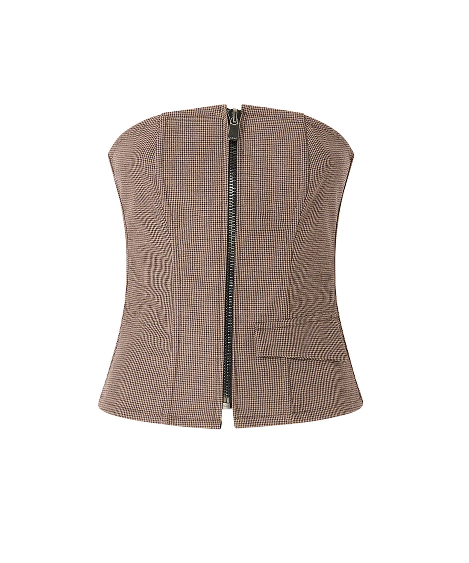 Top bustier con zip 107717 A3MQCY4 PINKO 