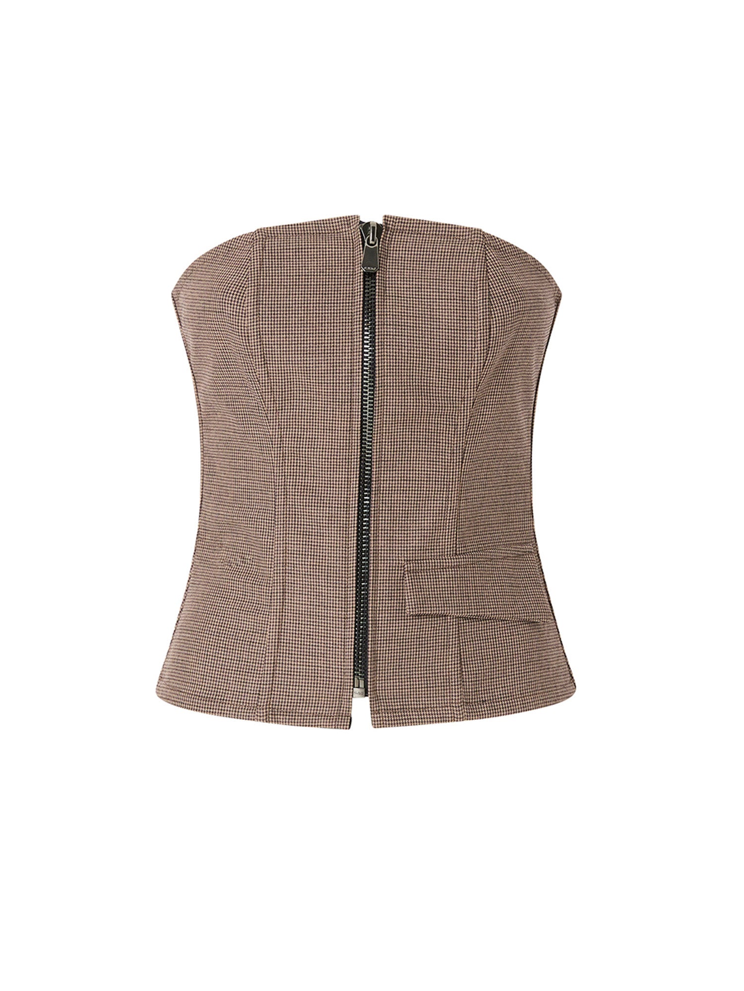 Top bustier con zip 107717 A3MQCY4 PINKO 