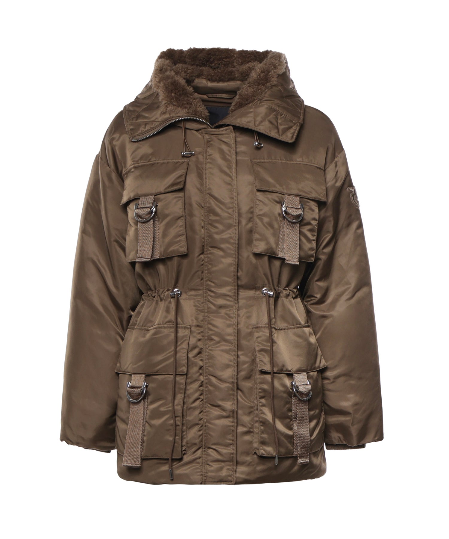 Piumino in nylon 107723 A2OIL67 PINKO 