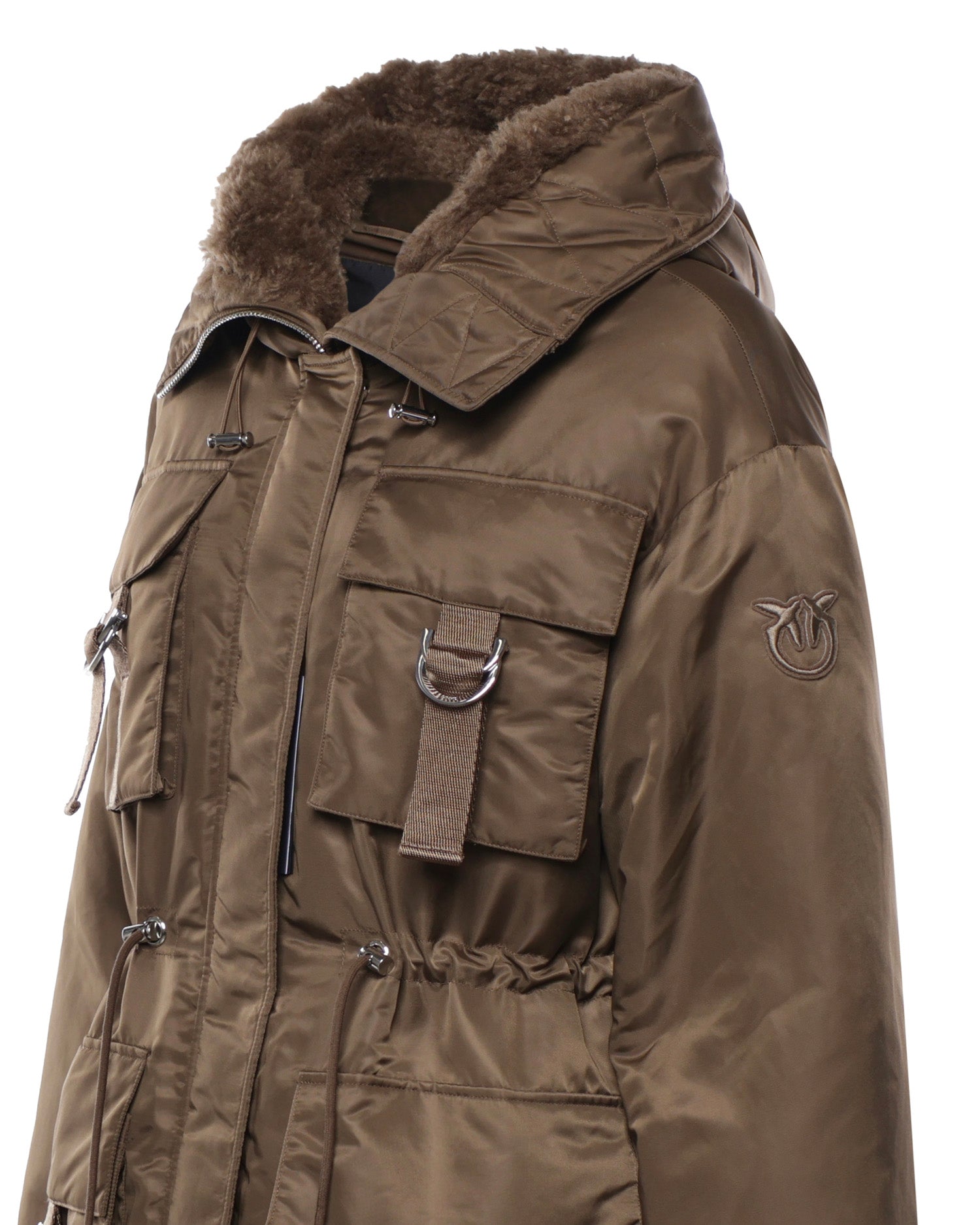 Piumino in nylon 107723 A2OIL67 PINKO 