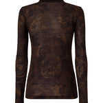 Dolcevita con stampa camouflage floreale 107735 A3MTSD3 PINKO 