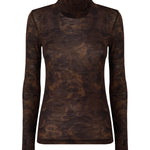 Dolcevita con stampa camouflage floreale 107735 A3MTSD3 PINKO 