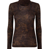 Dolcevita con stampa camouflage floreale 107735 A3MTSD3 PINKO 