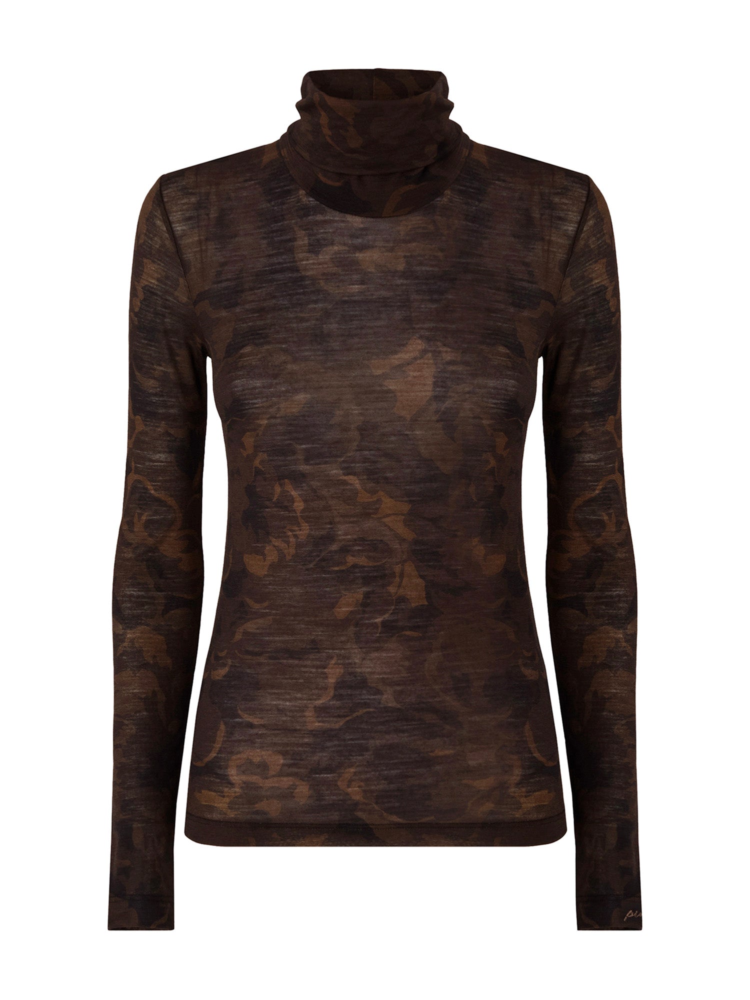 Dolcevita con stampa camouflage floreale 107735 A3MTSD3 PINKO 
