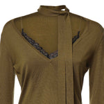 Maglia in lana con pizzo e fusciacca 107775 A3O1V63 PINKO 