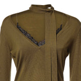 Maglia in lana con pizzo e fusciacca 107775 A3O1V63 PINKO 