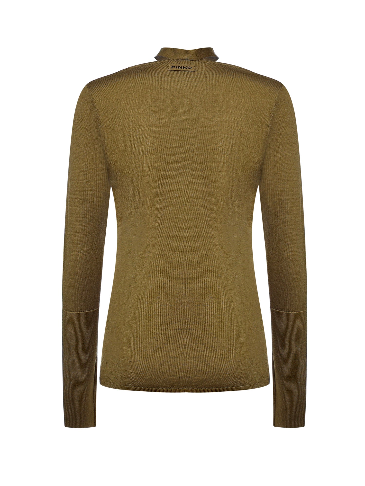Maglia in lana con pizzo e fusciacca 107775 A3O1V63 PINKO 