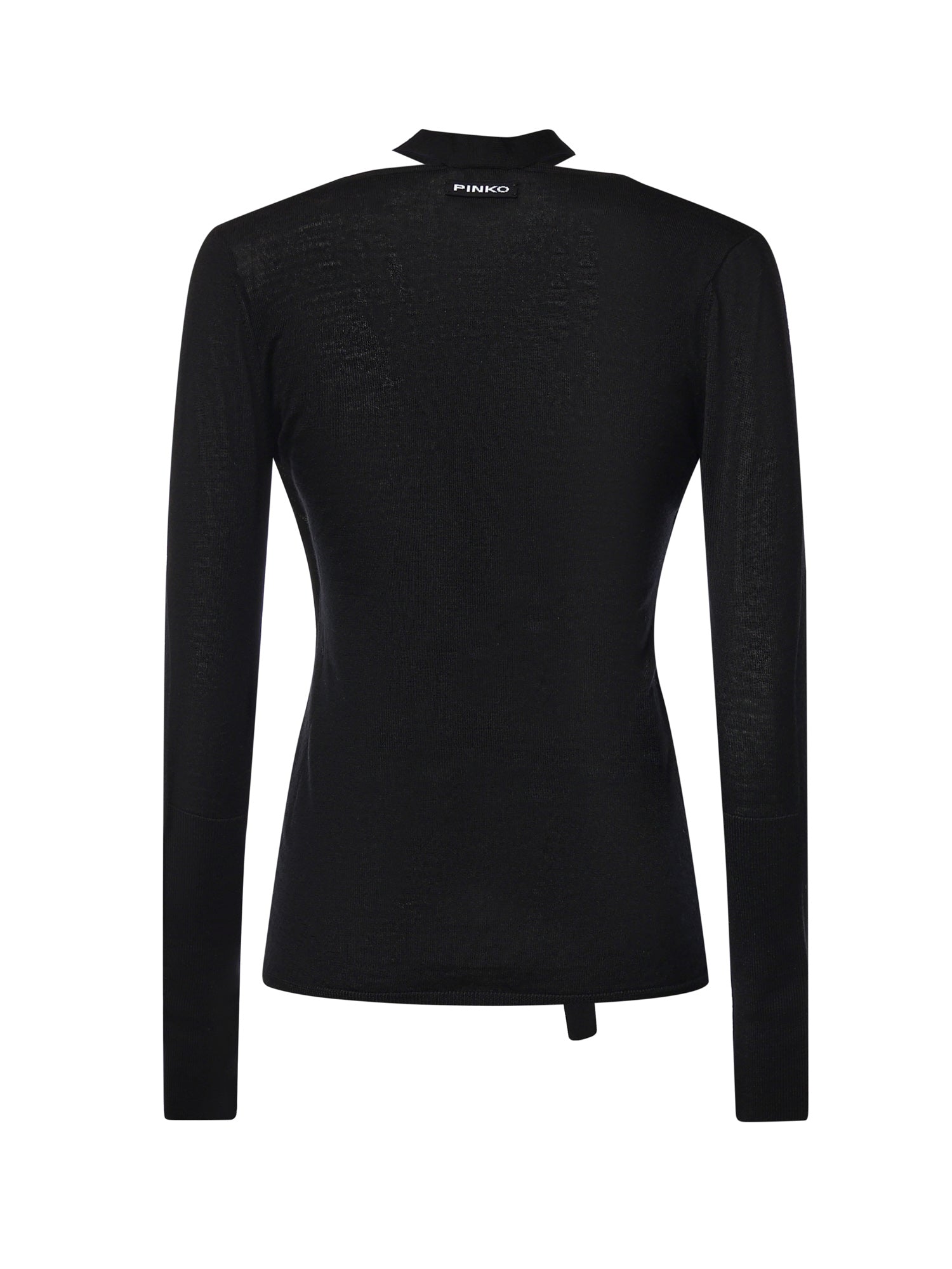 Maglia in lana con pizzo e fusciacca 107775 A3O1Z99 PINKO 
