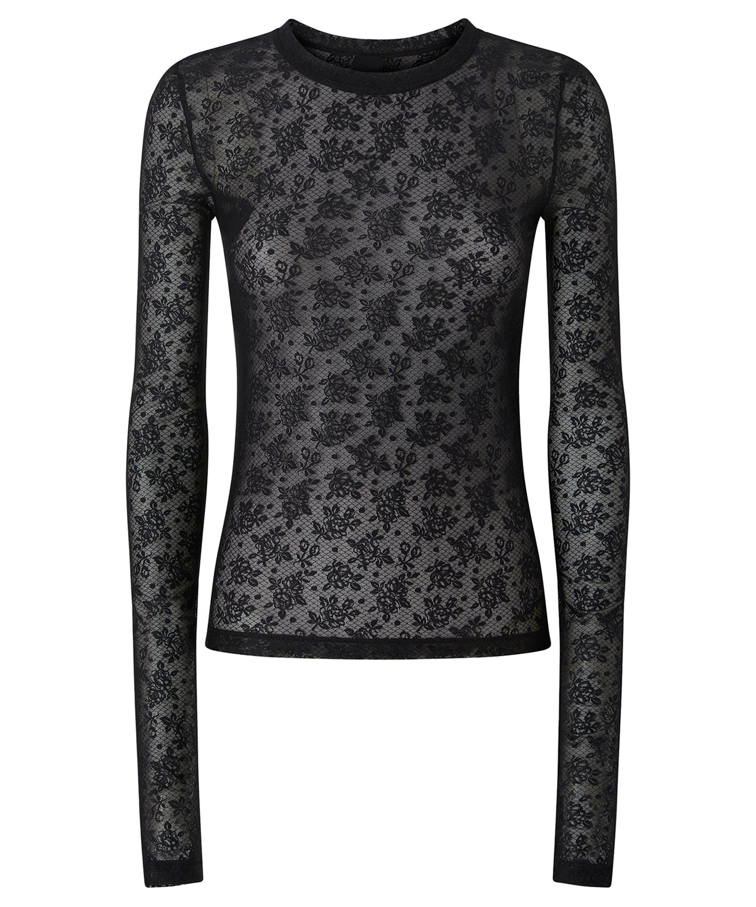 Maglia in pizzo stretch floreale 107805 A3OJZ99 PINKO 