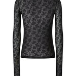 Maglia in pizzo stretch floreale 107805 A3OJZ99 PINKO 