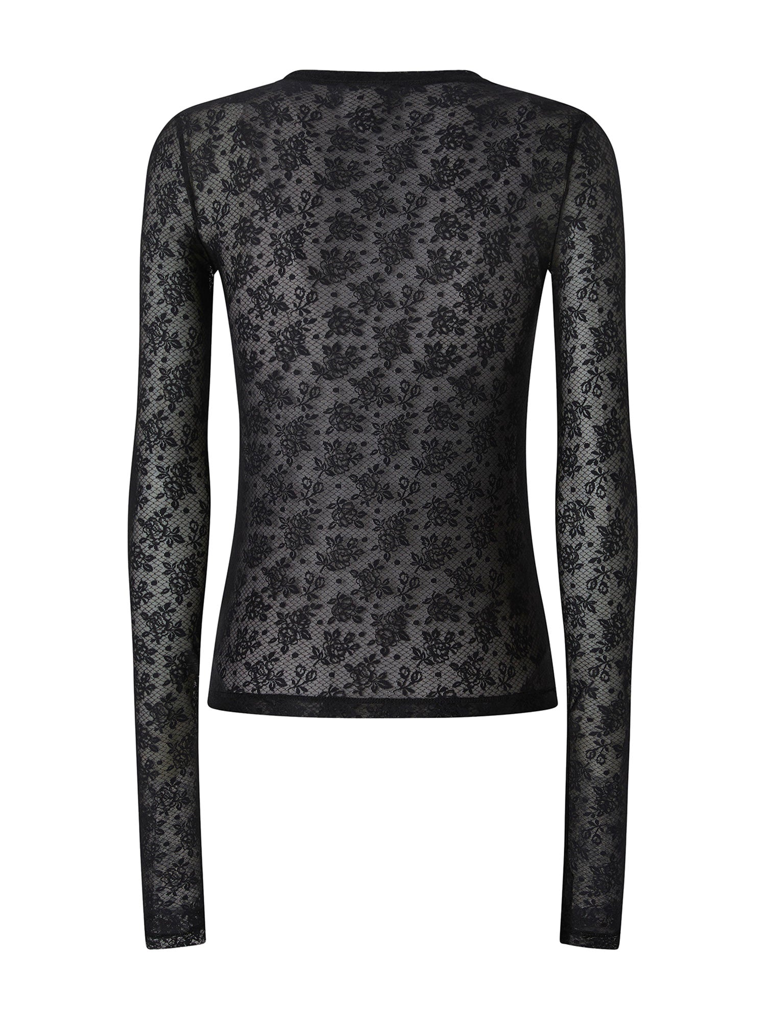 Maglia in pizzo stretch floreale 107805 A3OJZ99 PINKO 