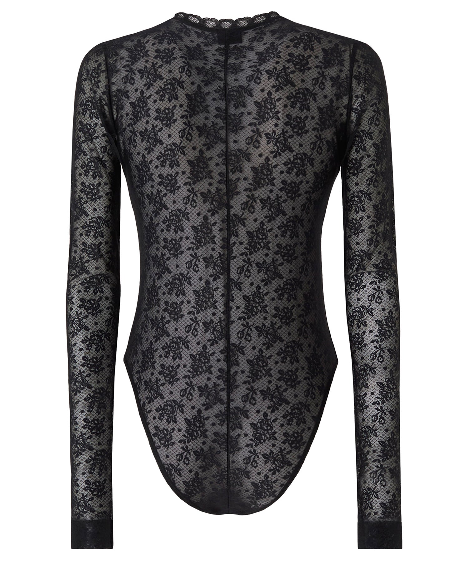 Body in pizzo stretch floreale 107814 A3OJZ99 PINKO 