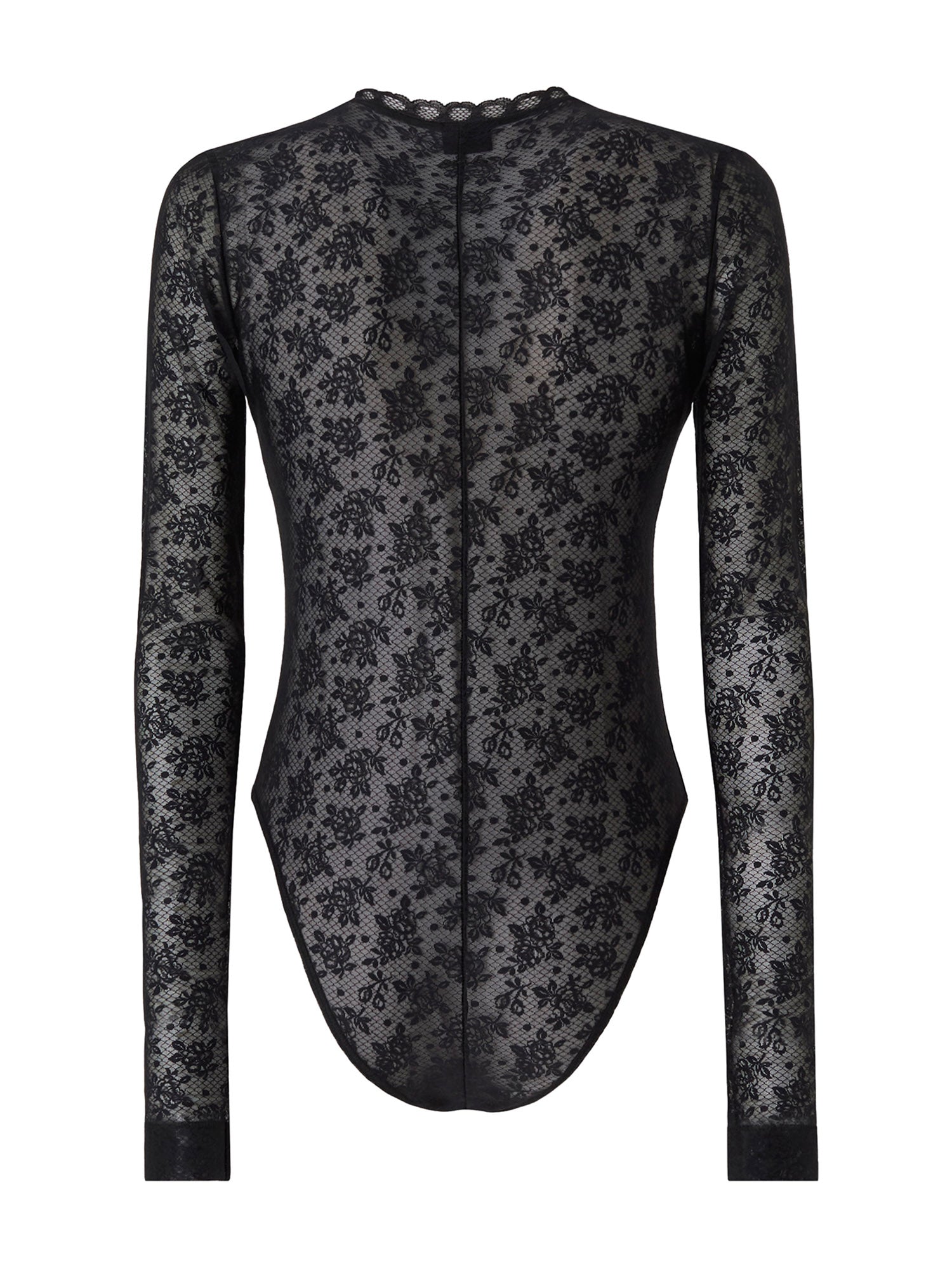 Body in pizzo stretch floreale 107814 A3OJZ99 PINKO 
