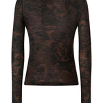 Cardigan con stampa camouflage floreale 107816 A3MTSD3 PINKO 
