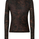 Cardigan con stampa camouflage floreale 107816 A3MTSD3 PINKO 