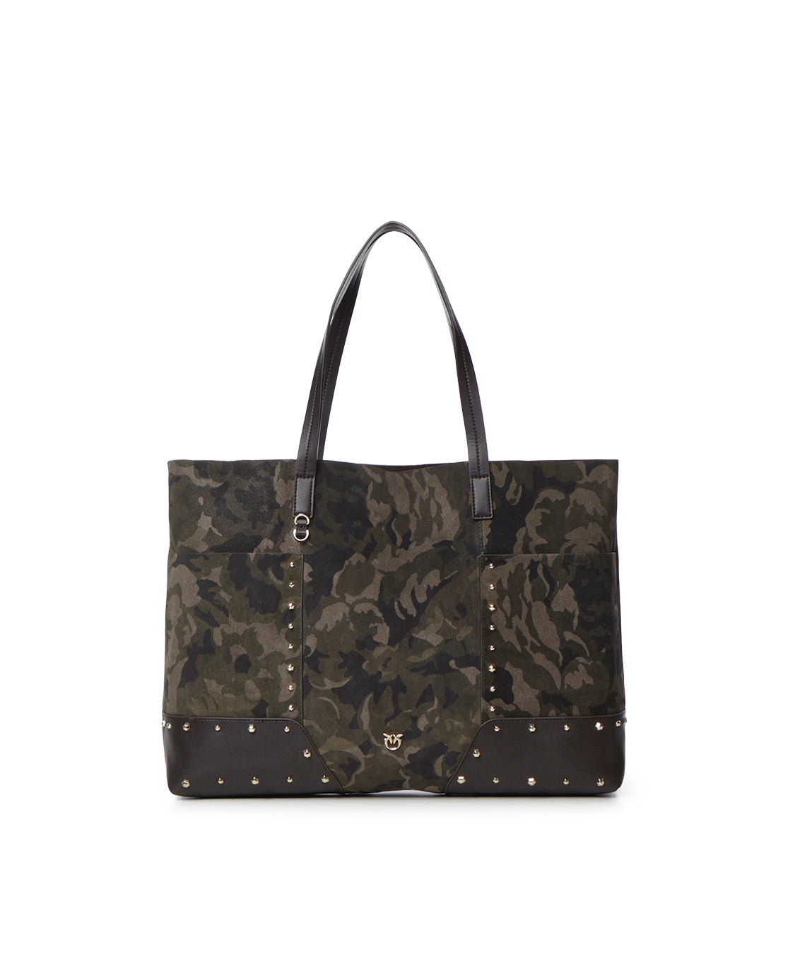 Shopper in suede con stampa camouflage 107820 A3LRST3Y PINKO 