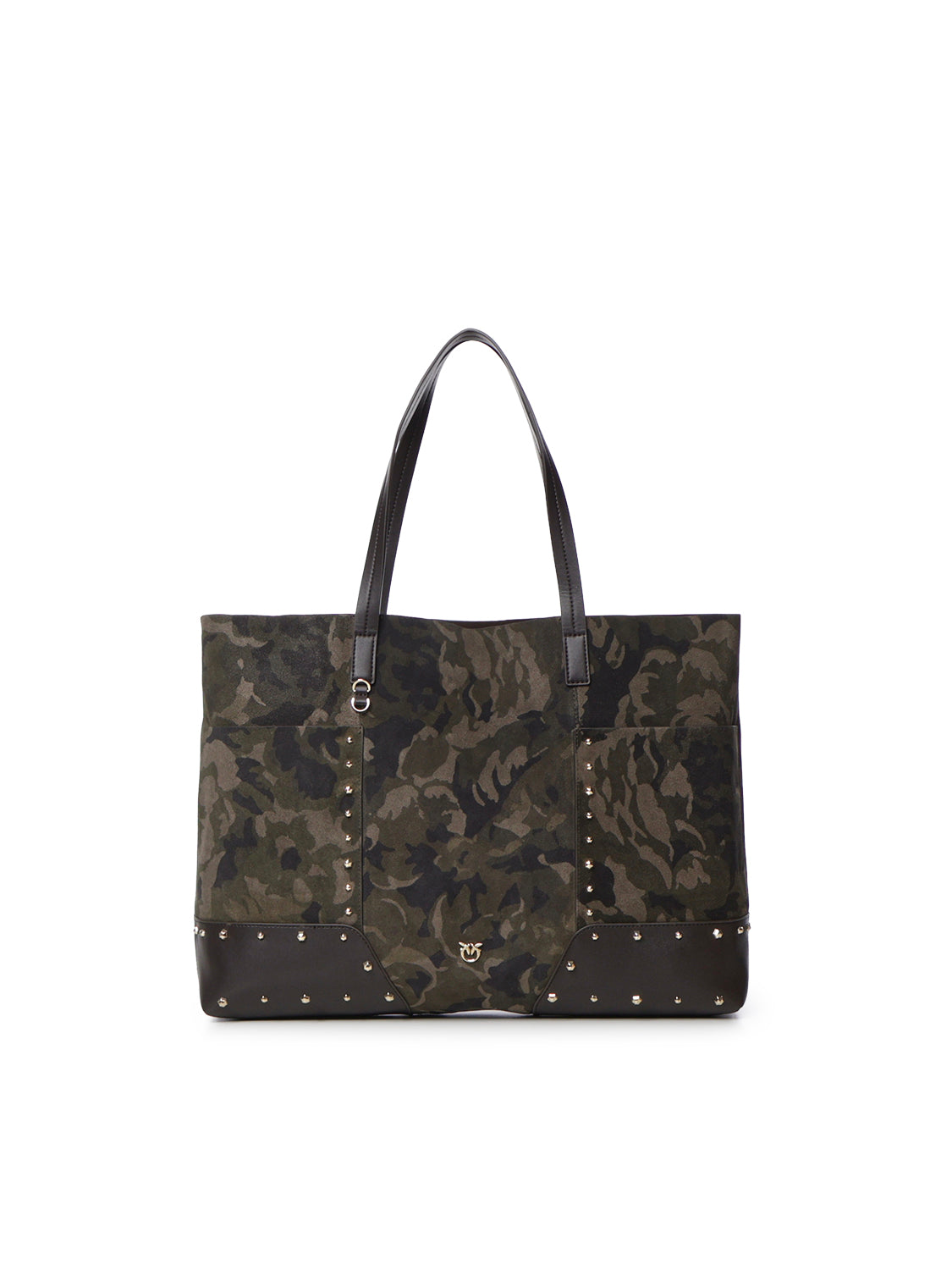 Shopper in suede con stampa camouflage 107820 A3LRST3Y PINKO 