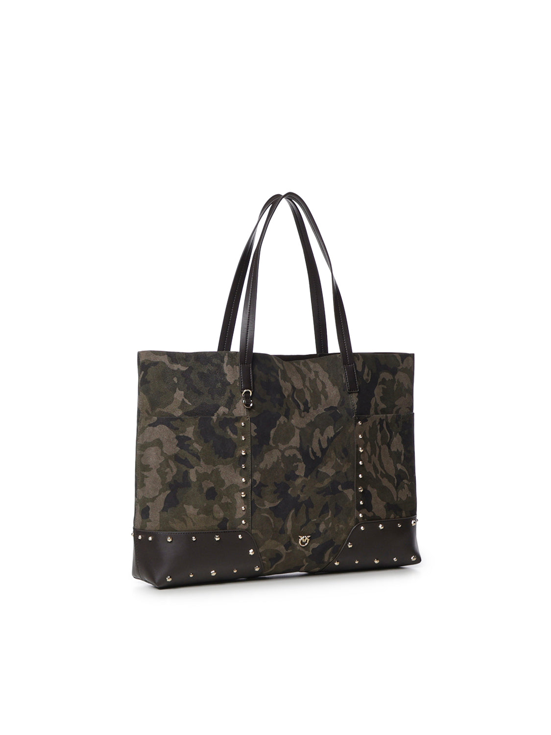 Shopper in suede con stampa camouflage 107820 A3LRST3Y PINKO 