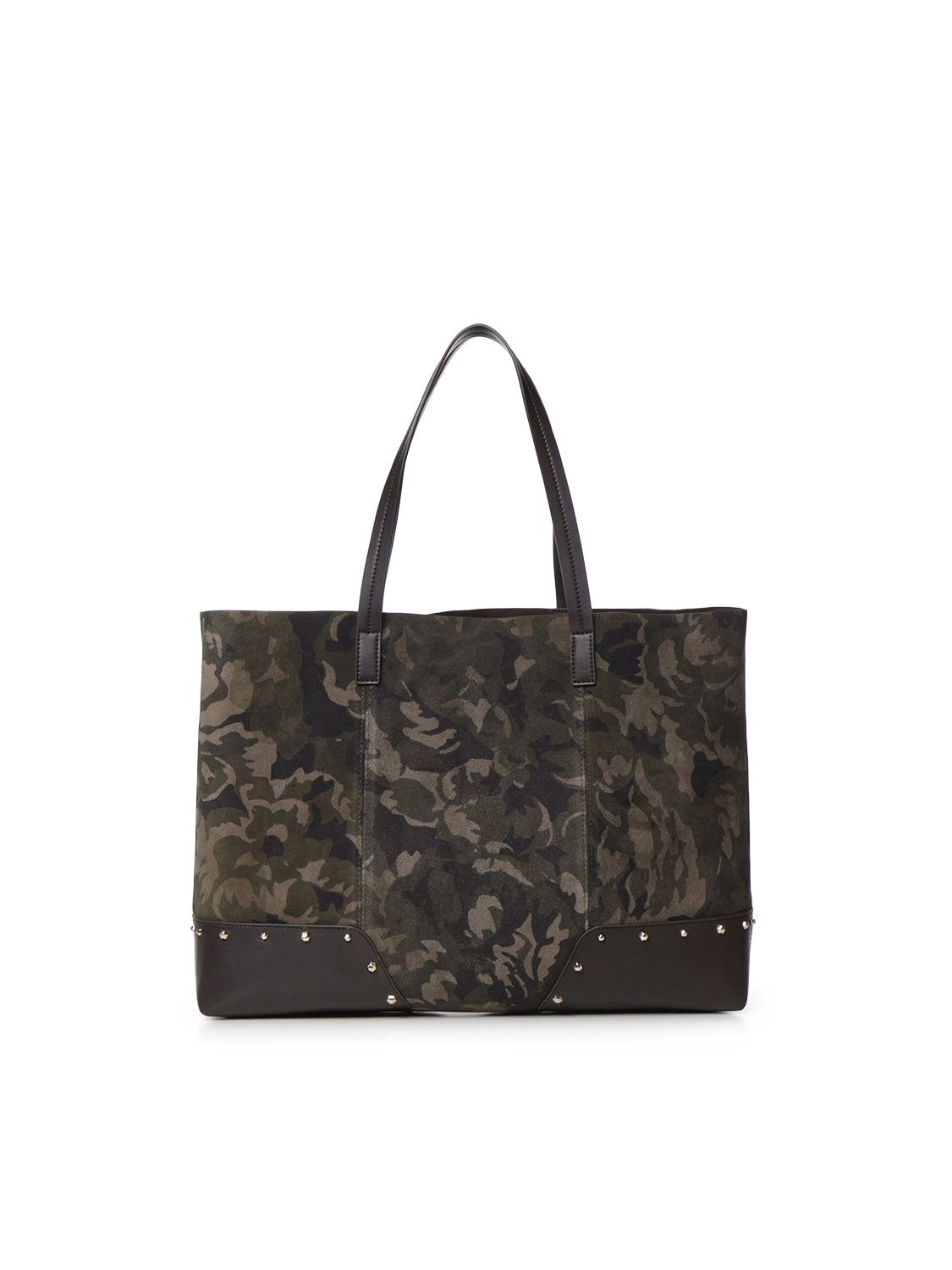 Shopper in suede con stampa camouflage 107820 A3LRST3Y PINKO 