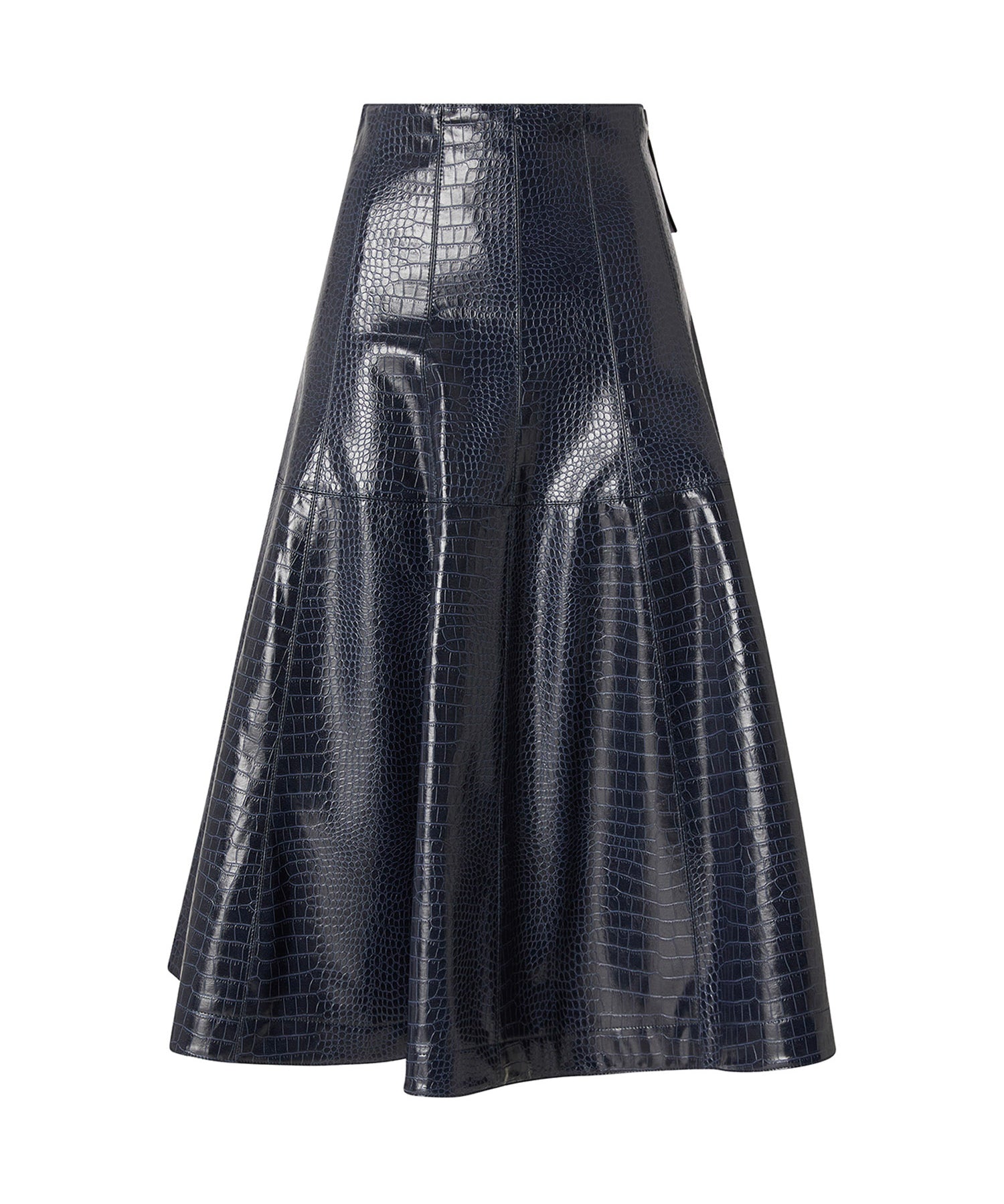 Gonna midi con stampa coccodrillo 107828 A3MRF92 PINKO 