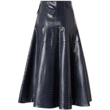 Gonna midi con stampa coccodrillo 107828 A3MRF92 PINKO 
