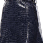 Gonna midi con stampa coccodrillo 107828 A3MRF92 PINKO 