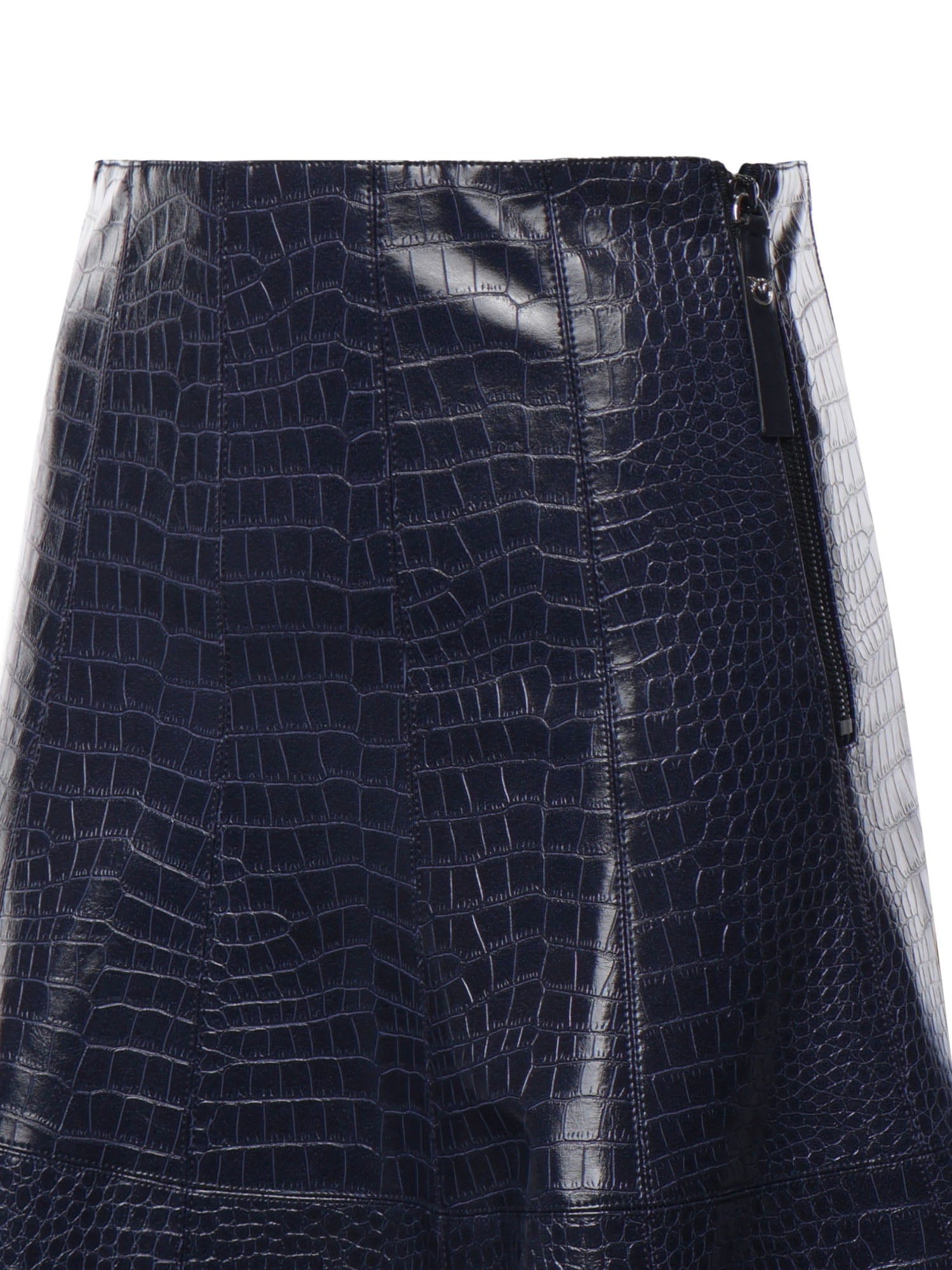 Gonna midi con stampa coccodrillo 107828 A3MRF92 PINKO 
