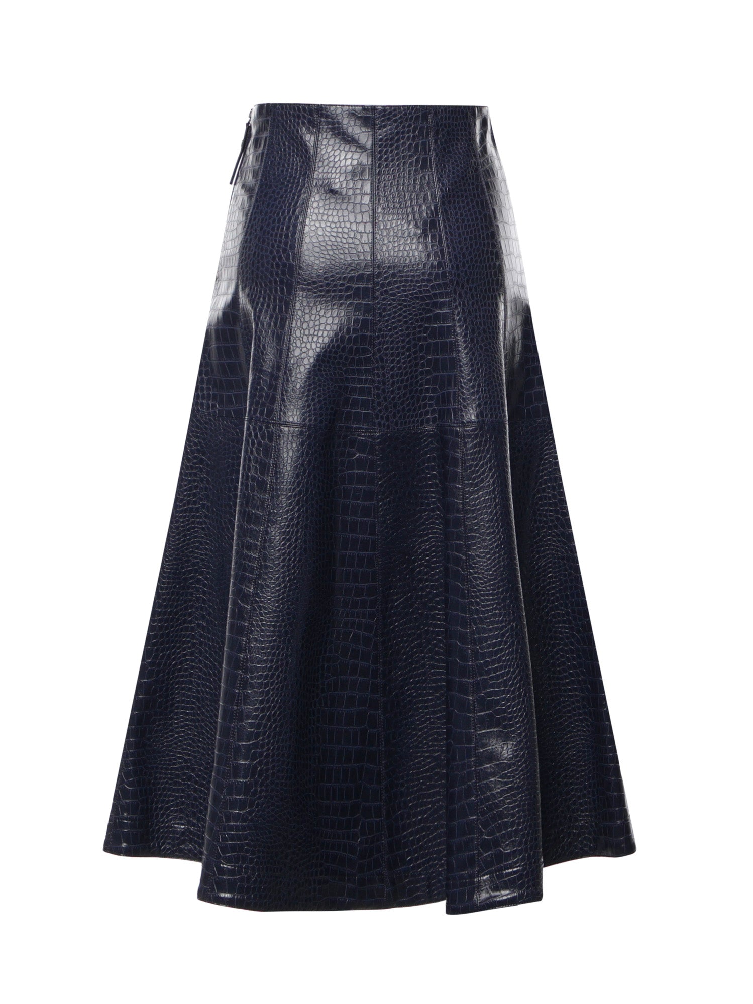 Gonna midi con stampa coccodrillo 107828 A3MRF92 PINKO 