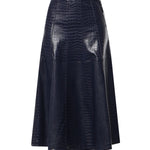 Gonna midi con stampa coccodrillo 107828 A3MRF92 PINKO 