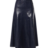 Gonna midi con stampa coccodrillo 107828 A3MRF92 PINKO 