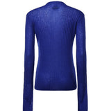 Maglia a coste in lana 107834 A2Z6F90 PINKO 