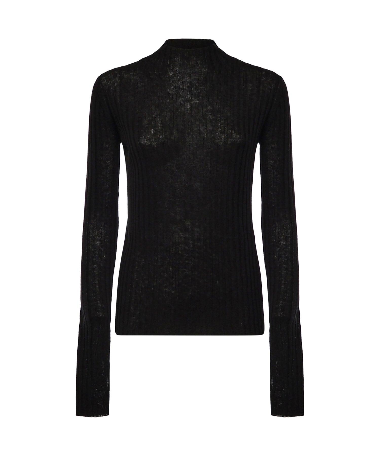 Maglia a coste in lana 107834 A2Z6Z99 PINKO 