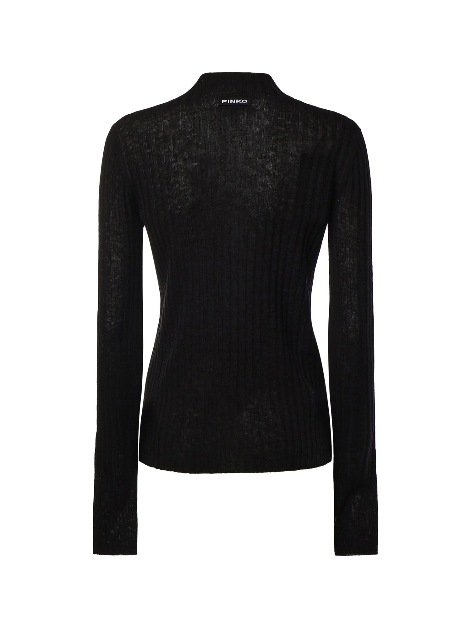 Maglia a coste in lana 107834 A2Z6Z99 PINKO 