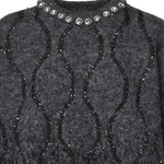 Maglione con collo gioiello e micro paillettes 107855 A3OZIZK PINKO 
