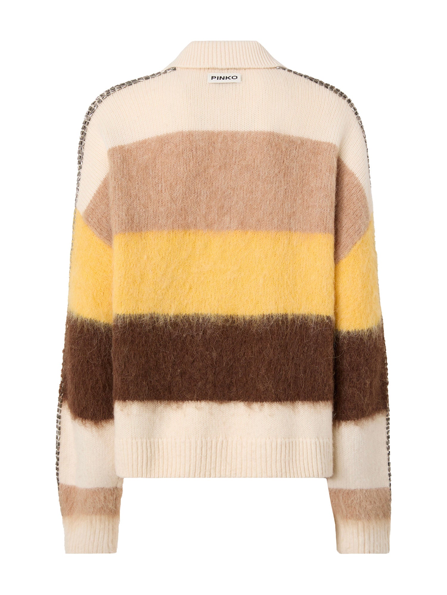Maglia in misto alpaca a righe 107860 A3P0ZLF PINKO 
