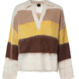 Maglia in misto alpaca a righe 107860 A3P0ZLF PINKO 