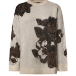 Maglione in misto lana e alpaca con motivo floreale 107861 A3P2SD3 PINKO 