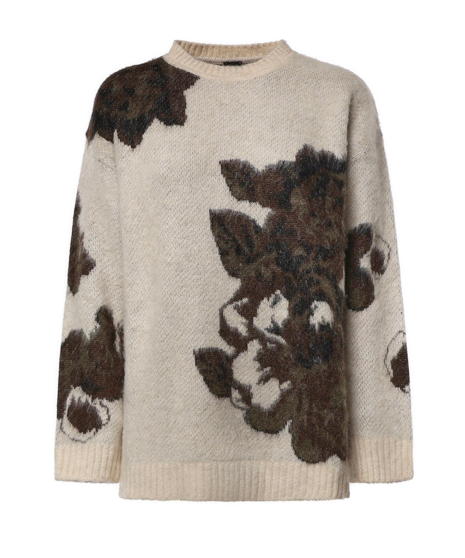 Maglione in misto lana e alpaca con motivo floreale 107861 A3P2SD3 PINKO 