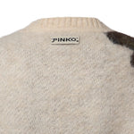 Maglione in misto lana e alpaca con motivo floreale 107861 A3P2SD3 PINKO 