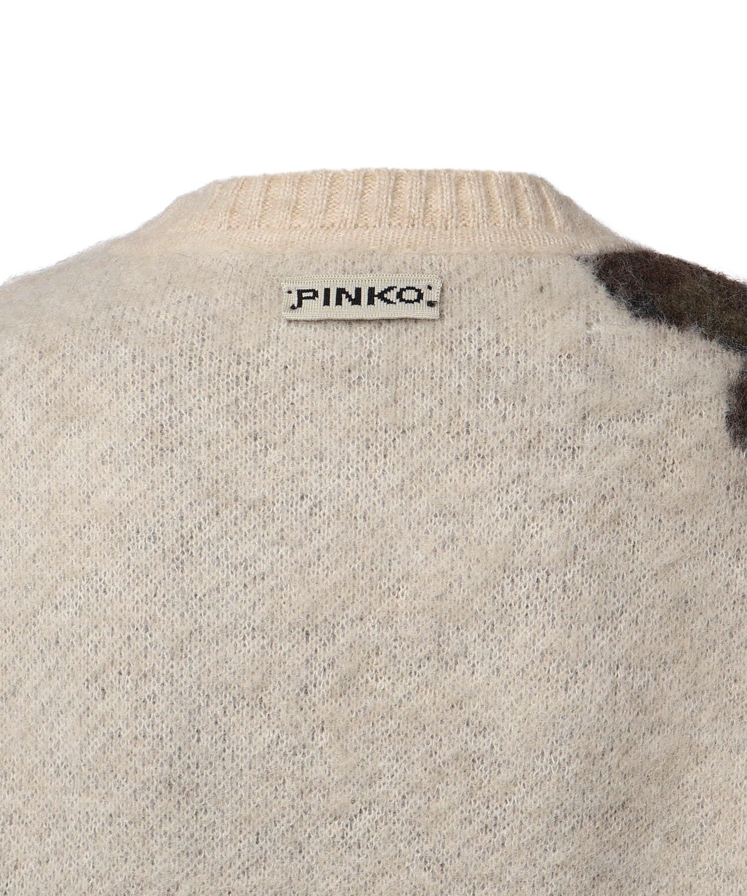 Maglione in misto lana e alpaca con motivo floreale 107861 A3P2SD3 PINKO 