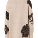Maglione in misto lana e alpaca con motivo floreale 107861 A3P2SD3 PINKO 