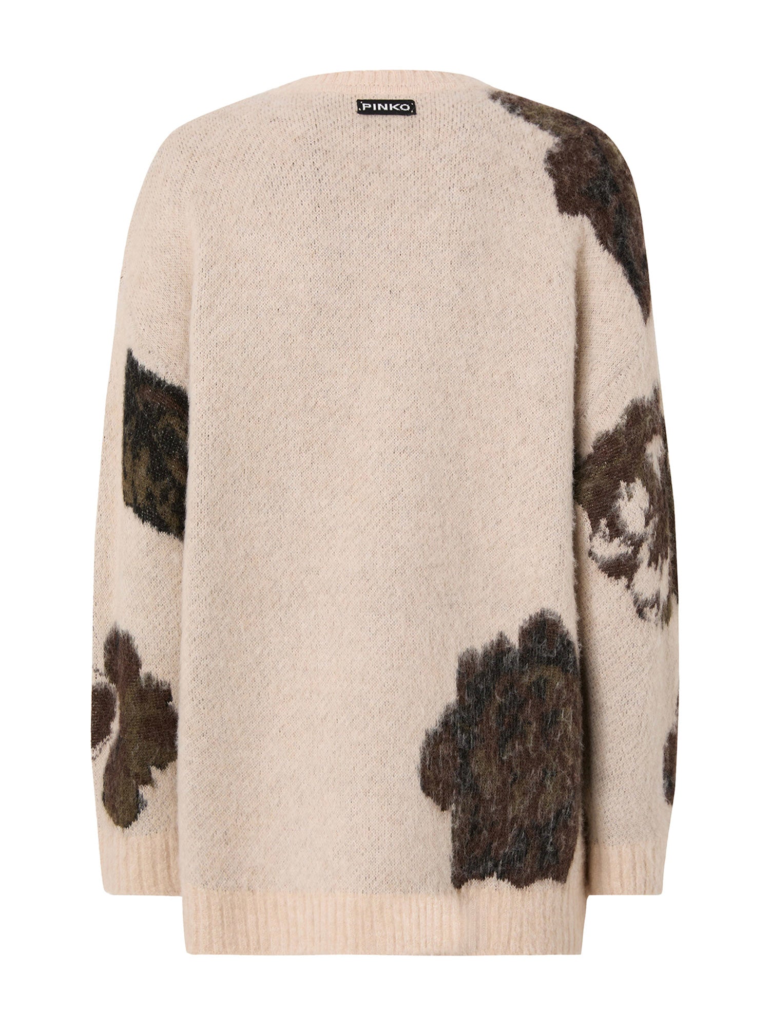 Maglione in misto lana e alpaca con motivo floreale 107861 A3P2SD3 PINKO 