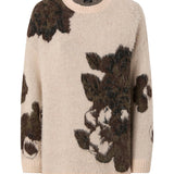 Maglione in misto lana e alpaca con motivo floreale 107861 A3P2SD3 PINKO 