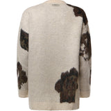 Maglione in misto lana e alpaca con motivo floreale 107861 A3P2SD3 PINKO 