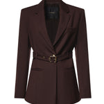 Blazer monopetto con cintura 107864 A3MSM04 PINKO 