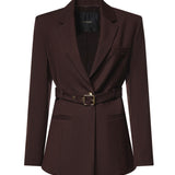 Blazer monopetto con cintura 107864 A3MSM04 PINKO 
