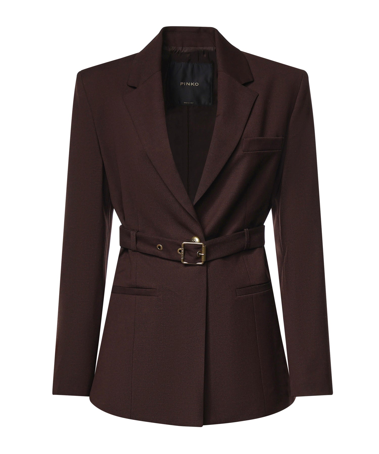 Blazer monopetto con cintura 107864 A3MSM04 PINKO 