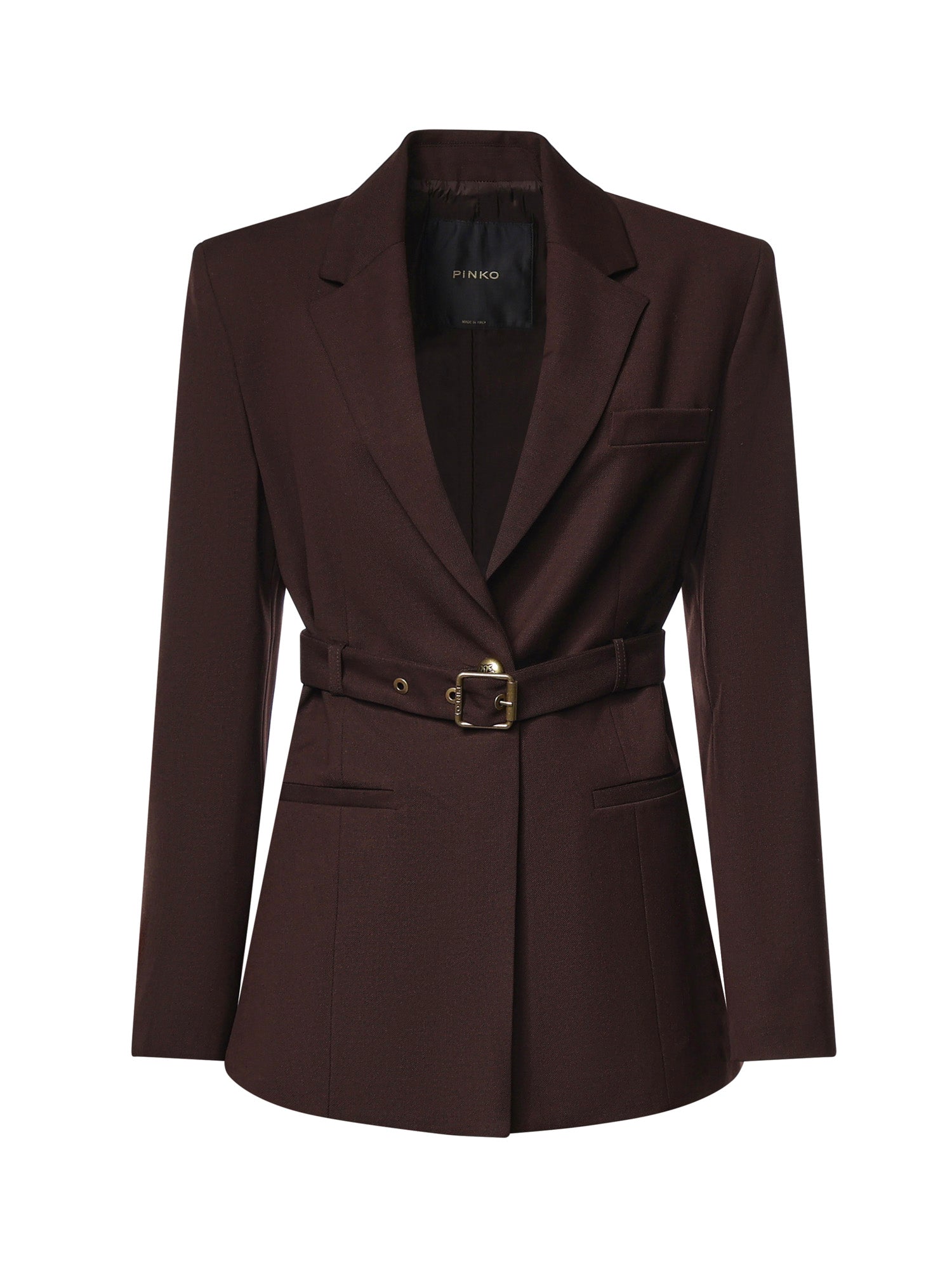 Blazer monopetto con cintura 107864 A3MSM04 PINKO 